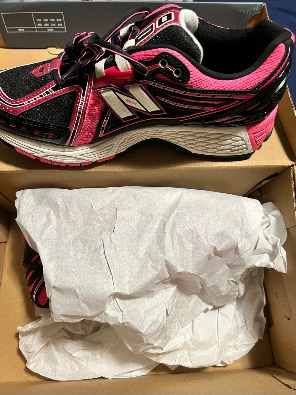 New Balance Women's Pink and Black Athletic Running Shoe